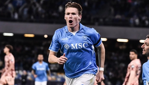 Scott McTominay thi đấu ấn tượng trong màu áo Napoli tại Serie A