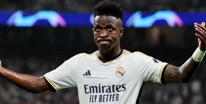 Vinicius Junior ăn mừng bàn thắng trong màu áo Real Madrid