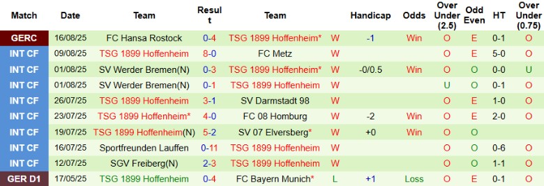 Thống kê chi tiết các chỉ số tấn công và phòng ngự của hai đội Leverkusen và Hoffenheim